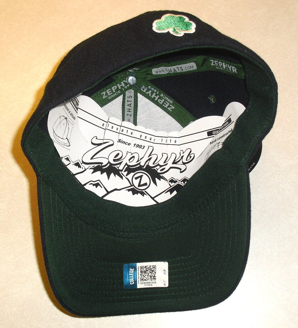 Notre Dame Irish University Mens Zephyr Stretch Fit hat cap sz. Small New Ncaa