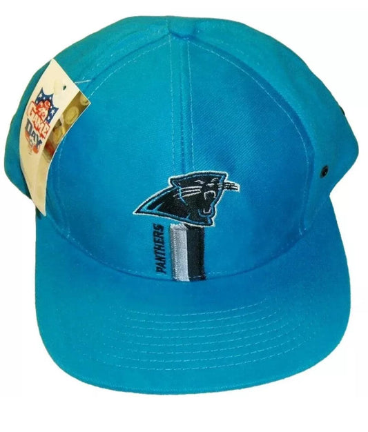 Carolina Panthers 90s Original Vintage New Snapback hat Logo 7 NFL