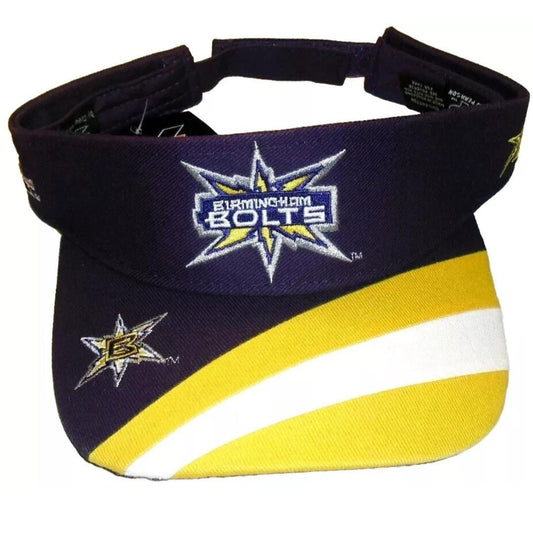 Birmingham Bolts XFL Football Vintage Visor Hat New Purple Yellow White