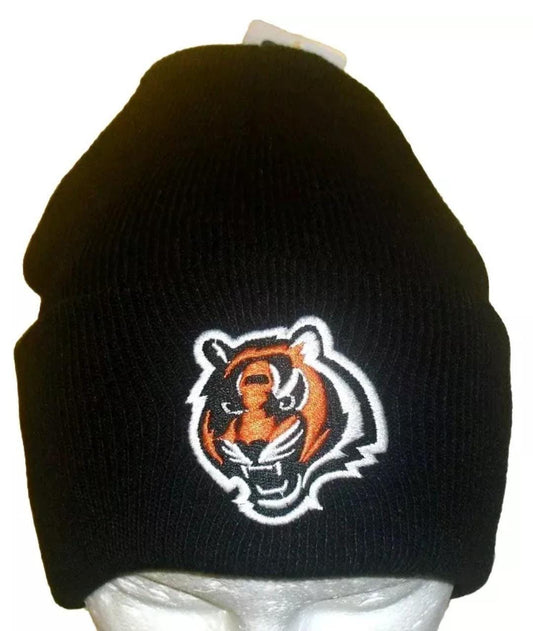 Cincinnati Bengals Mens Adult Black Beanie Cuffed Winter Hat New Nfl