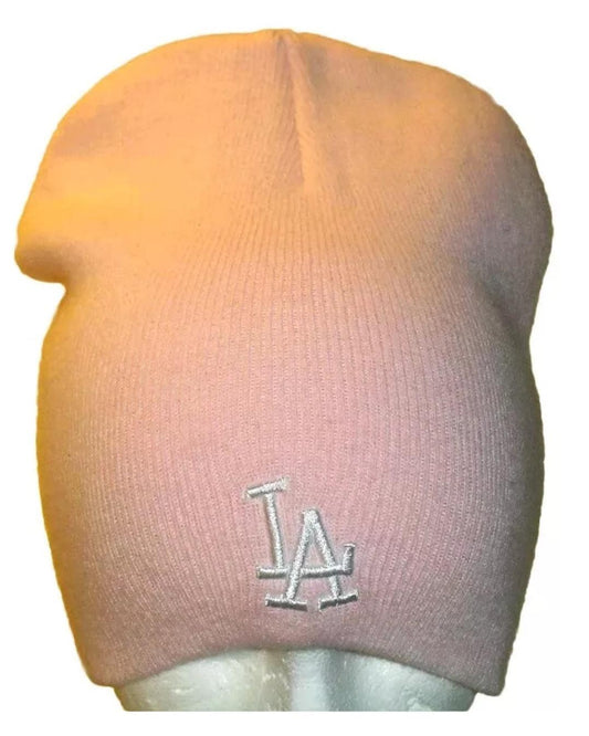 Los Angeles Dodgers Adult Pink Beanie Winter hat New Mlb