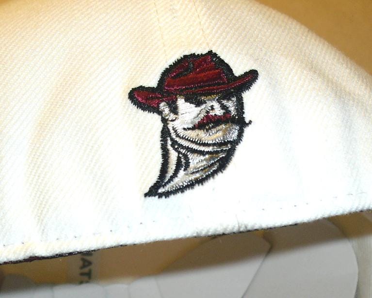 New Mexico State Aggies Zephyr Mens White Fitted hat cap sz. 7 5/8 New Ncaa