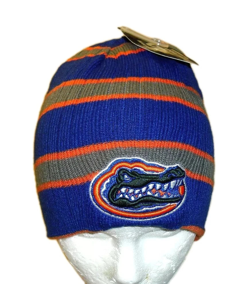 Florida Gators Mens Striped Winter Hat Cap Beanie New Ncaa