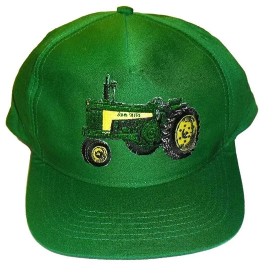 John Deere Tractor Vintage 90s Mens Snapback hat New Green