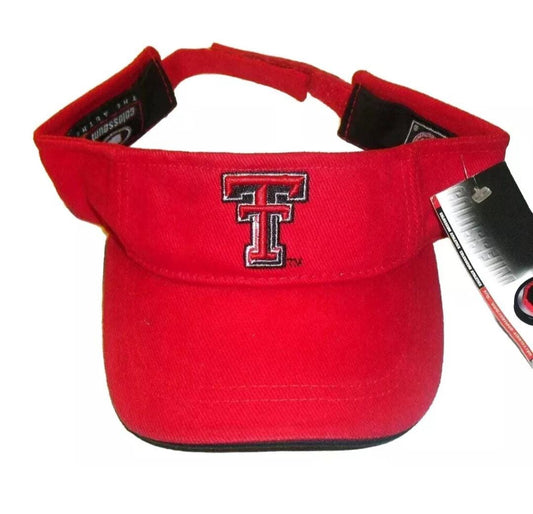 Texas Tech Kids Youth Red Visor hat New Tags Ncaa