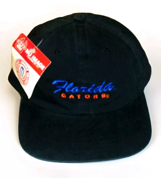 Florida Gators Mens 90s Vintage Black Color Strapback hat cap New Tags Ncaa