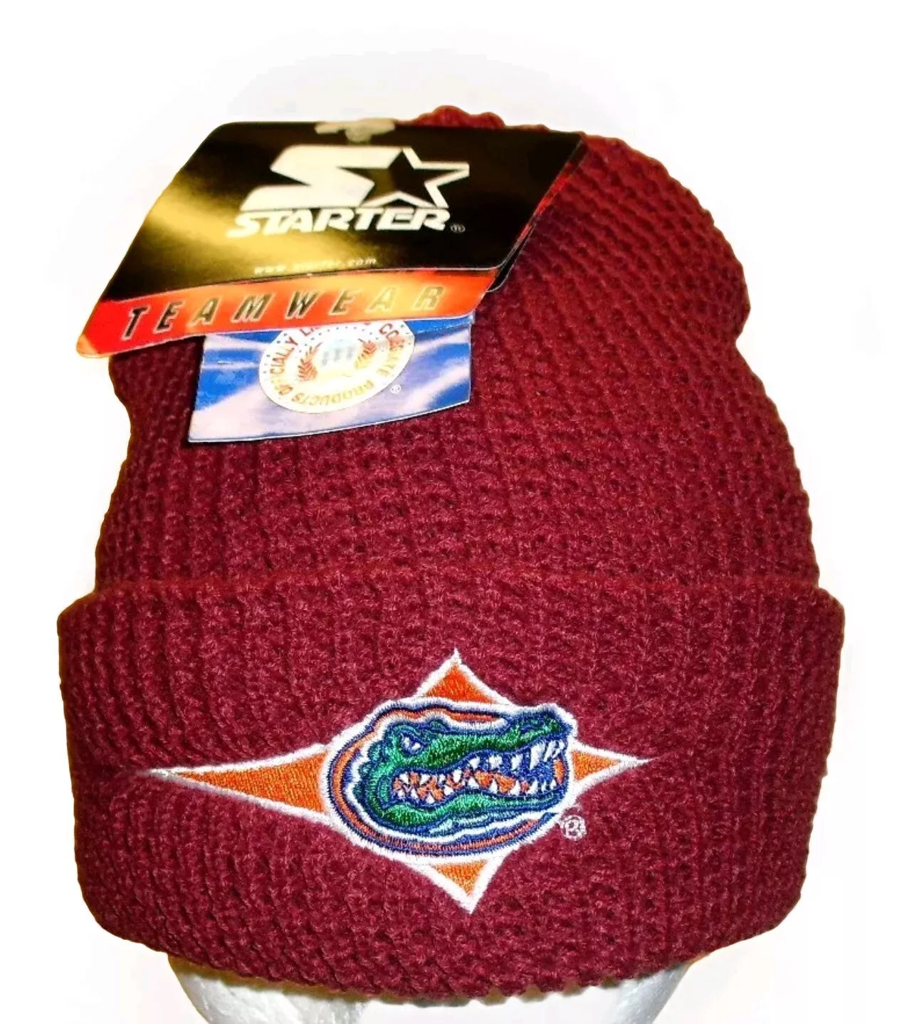 Florida Gators Vintage 90s Starter Mens Burgundy Beanie Winter Hat Cap New Ncaa