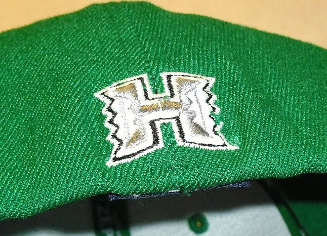 Hawaii Warriors Kids Youth Boys Zephyr Stretch Fit hat cap Green Grey New Ncaa