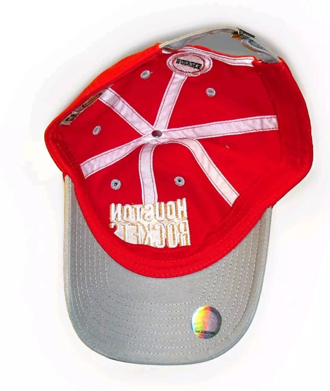 Houston Rockets Womens Adidas Red Grey Adjustable Strapback hat cap New