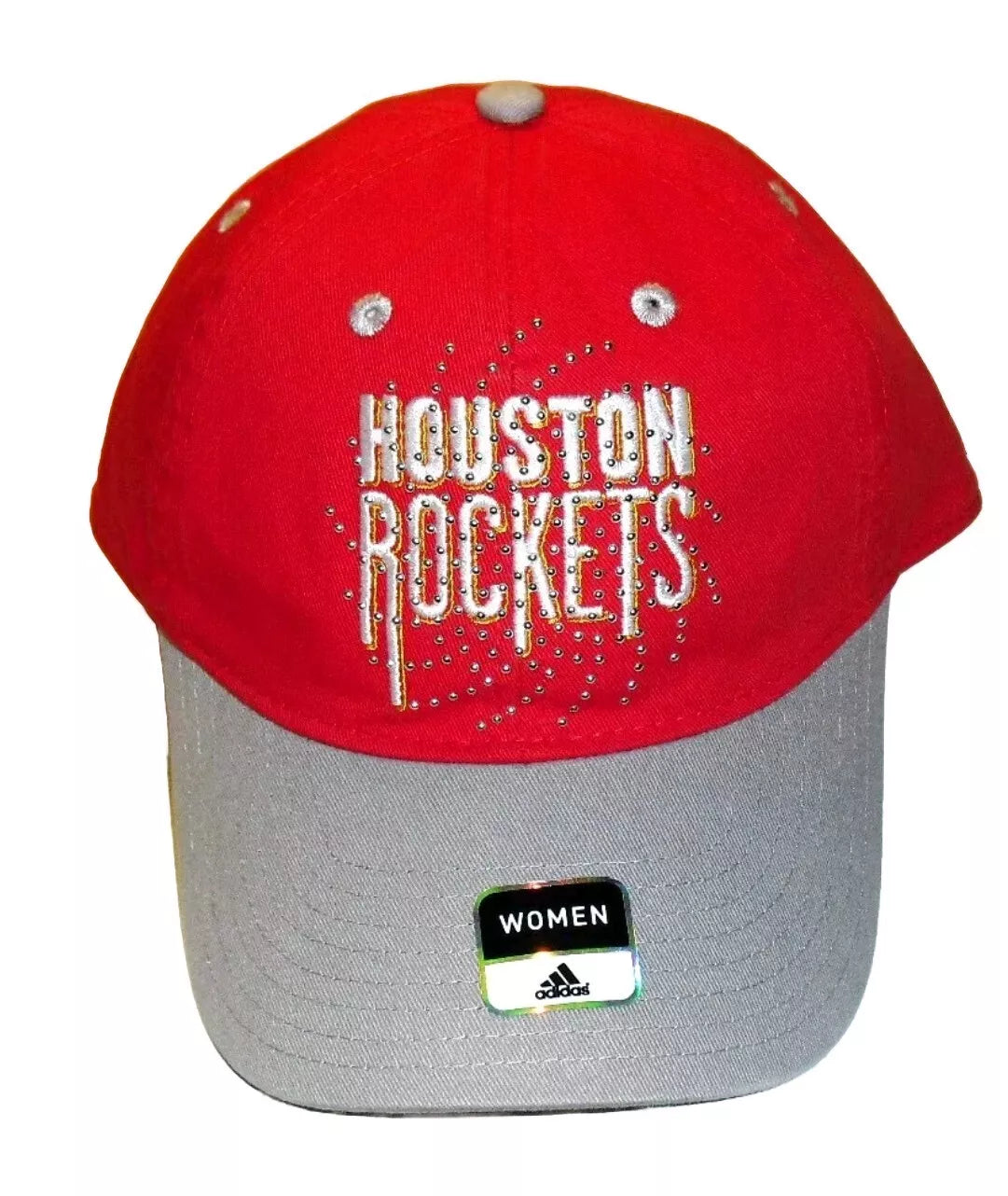 Houston Rockets Womens Adidas Red Grey Adjustable Strapback hat cap New