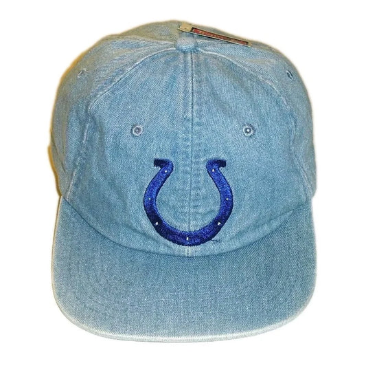 Indianapolis Colts Denim Style New Era Vintage 90s Strapback hat New