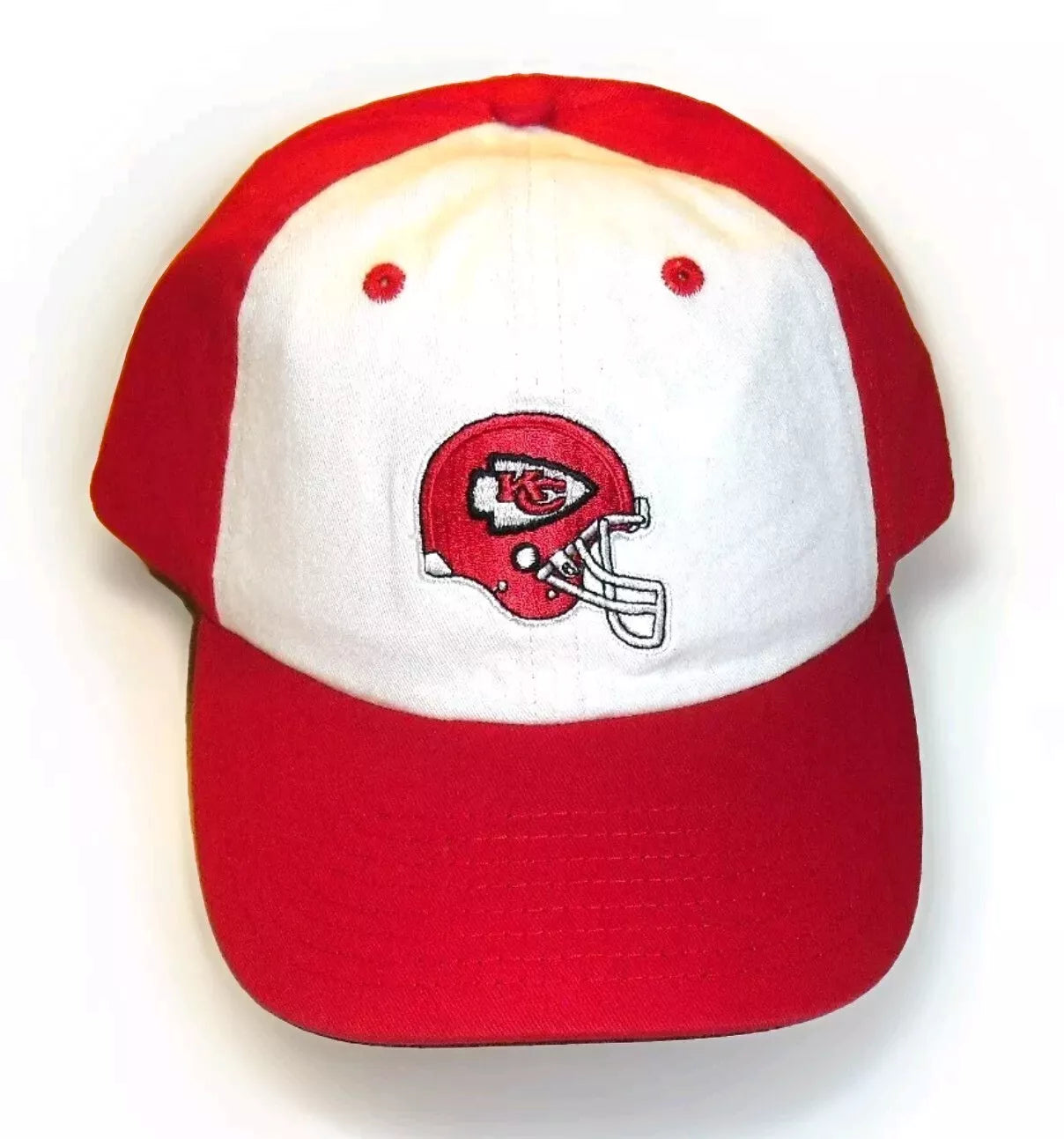 Kansas City Chiefs Mens Adult Stretch fit Red White hat cap sz. Large New Nfl