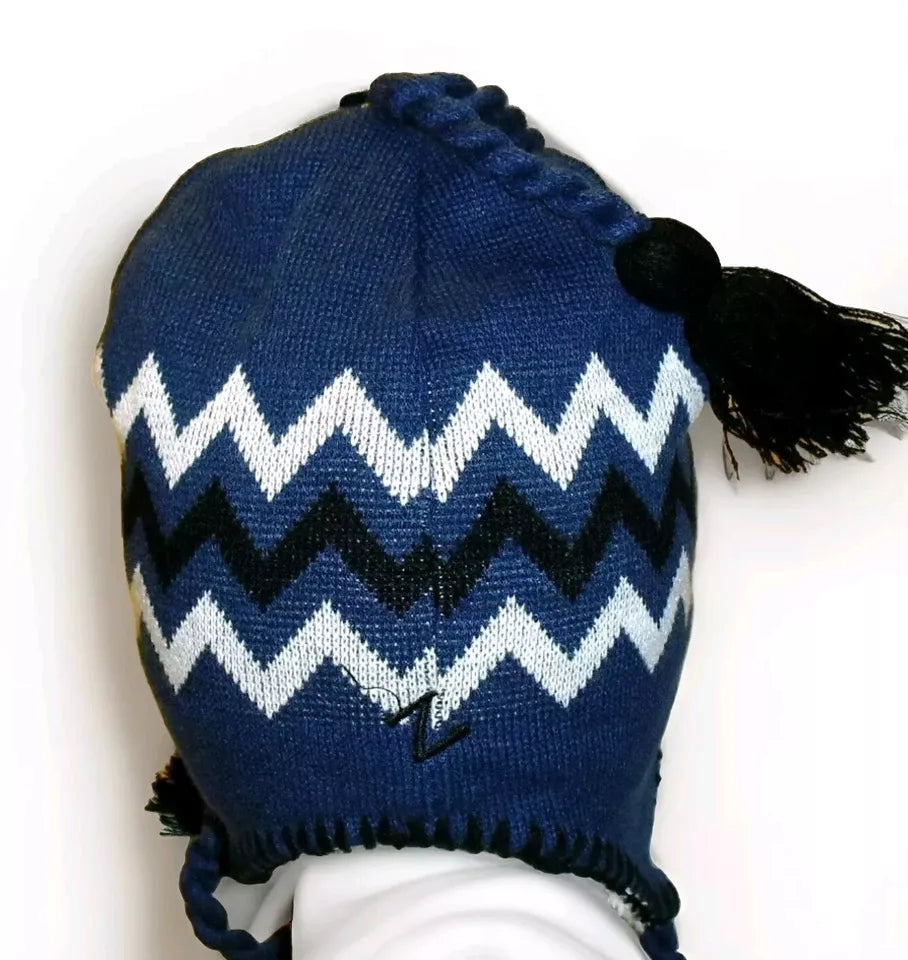 Kentucky Wildcats Mens Zephyr Adult Beanie Winter Tassel Hat Cap New Ncaa