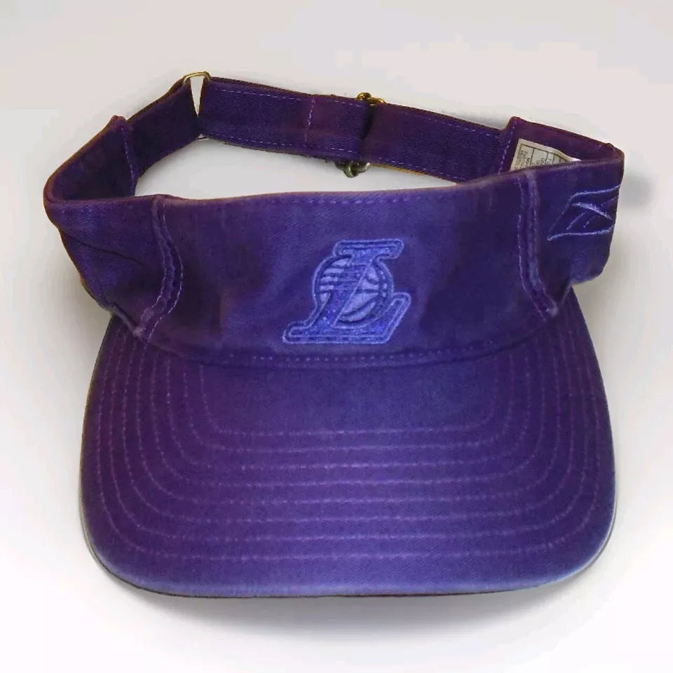 Los Angeles Lakers All Purple Mens Reebok Visor hat Cap New Nba