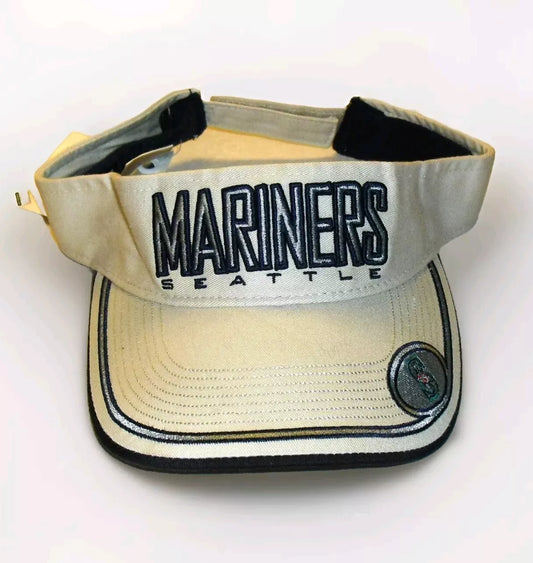 Seattle Mariners Mens Adult Adjustable Mlb Visor Hat Cap New Tags