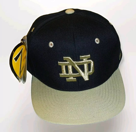 Notre Dame Irish University Kids Youth Boys Zephyr Snapback hat cap New Tags