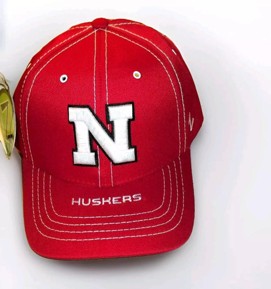 Nebraska Huskers Mens Zephyr Adjustable Red Strapback hat cap New Tags Ncaa