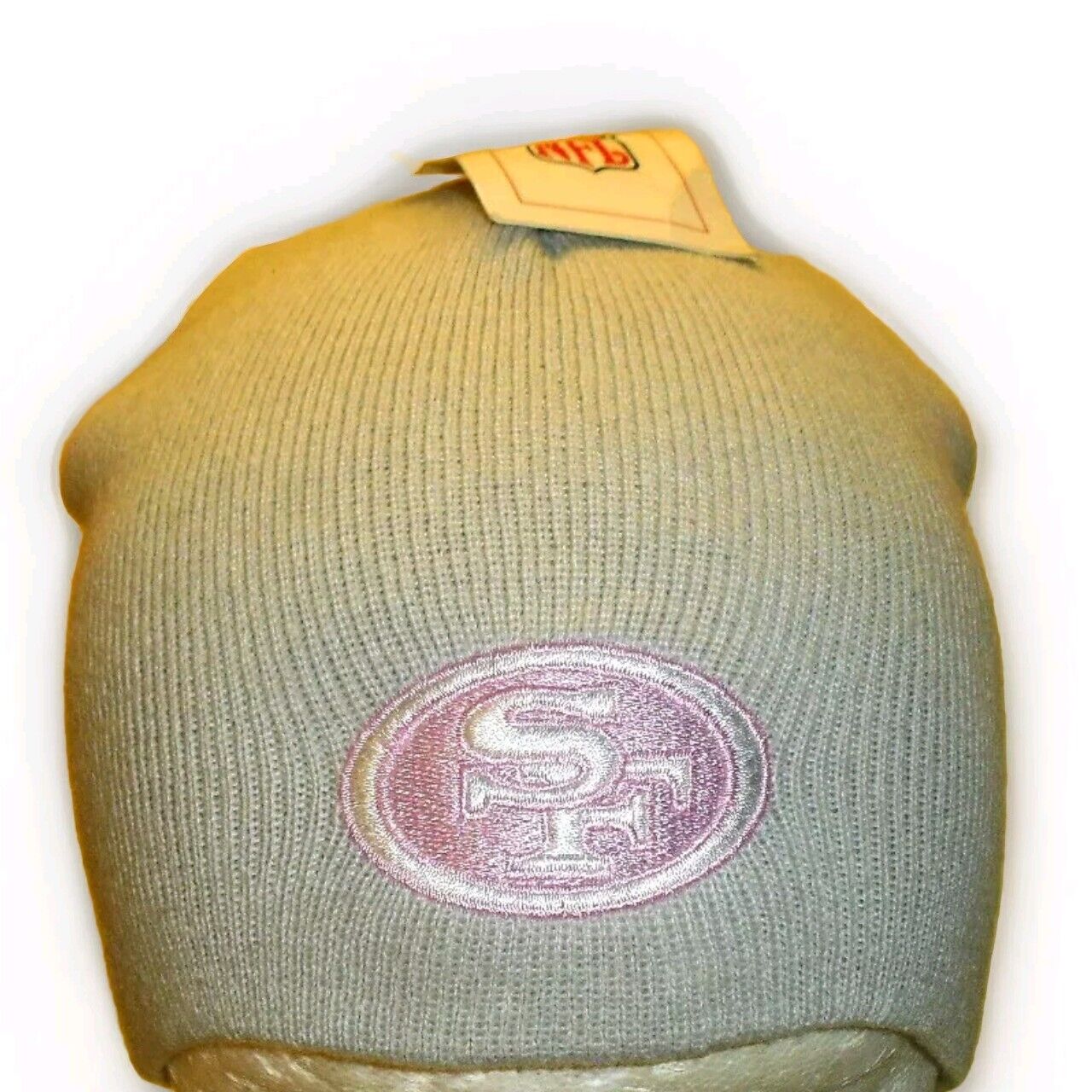 San Francisco 49ers Womens Gray Pink Beanie Winter Hat New Nfl