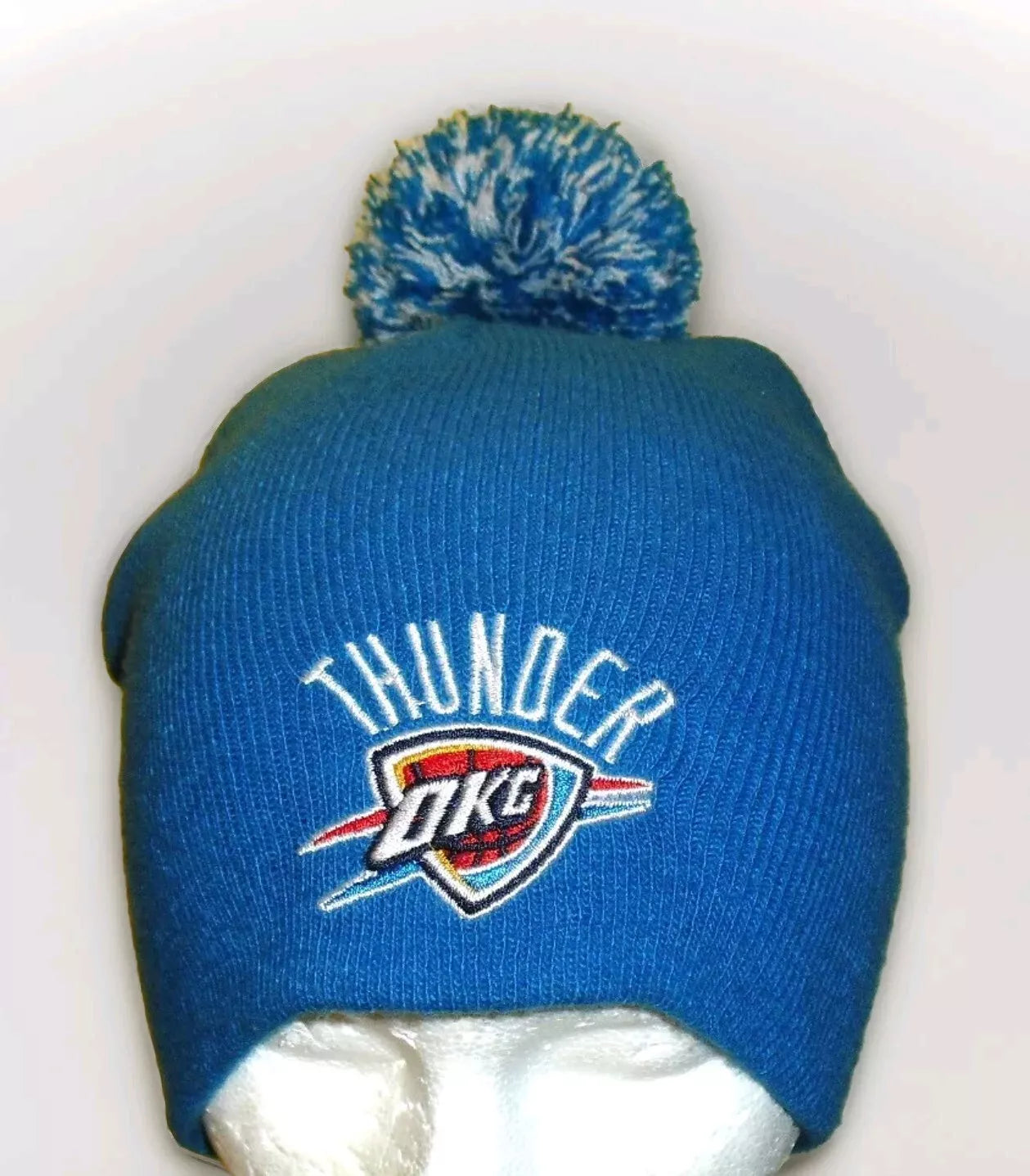 Oklahoma City Thunder Mens Beanie Pom Winter Hat Cap New Nba