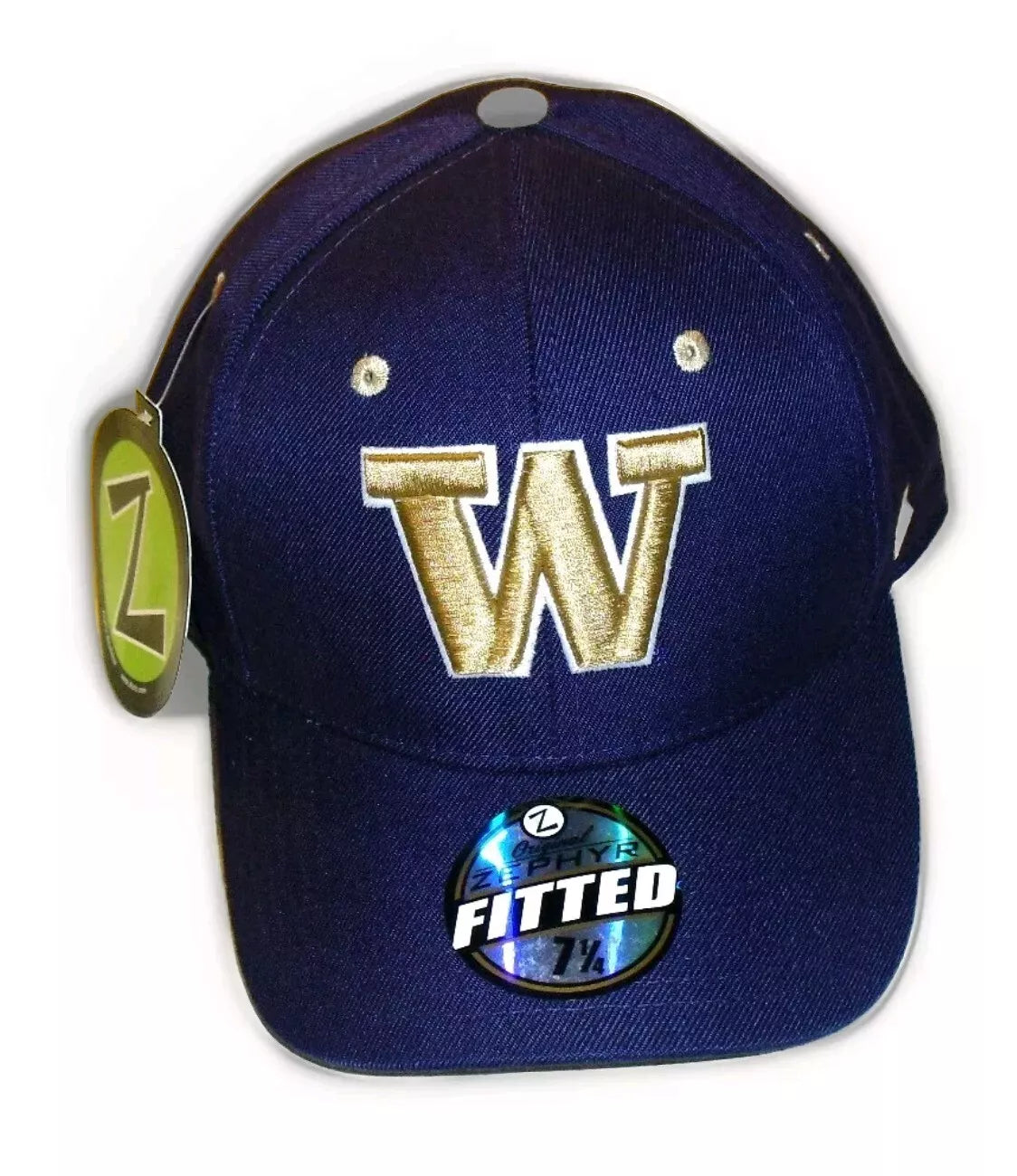 Washington Huskies Mens Zephyr Purple Fitted hat cap sz. 7 1/4 New Tags Ncaa