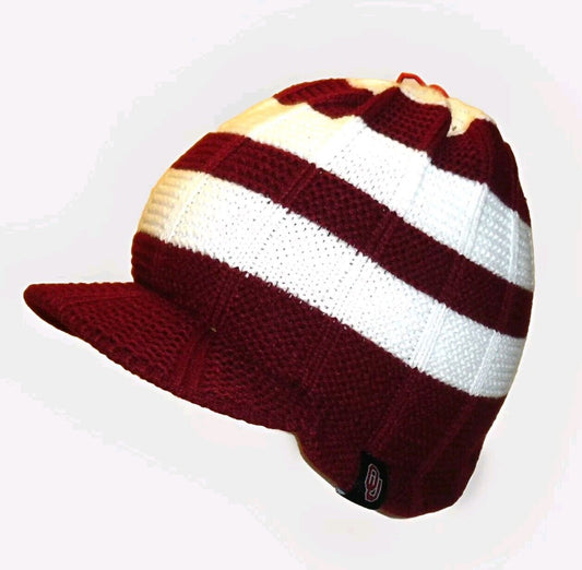 Oklahoma Sooners University Mens Zephyr Bill Beanie Winter Hat Cap New Ncaa