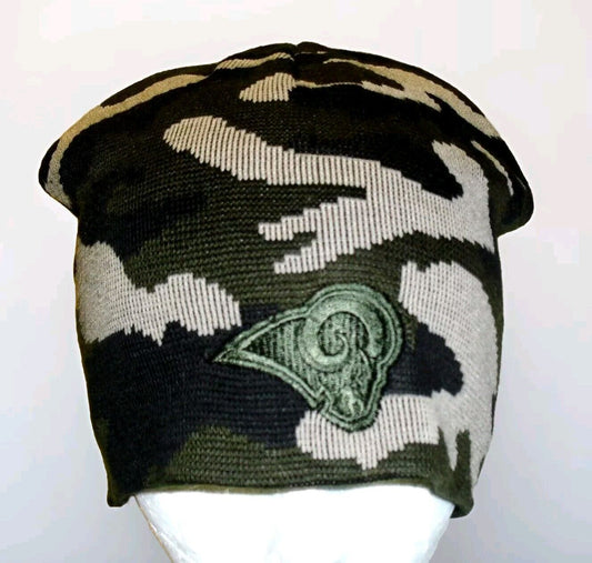 Los Angeles Rams Mens Adult Camo Camoflauge Beanie Winter Hat Cap New Nfl