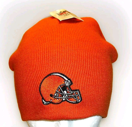 Cleveland Browns Mens Adult Orange Beanie Winter Hat Cap New Tags Nfl