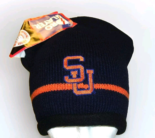 Syracuse Orange University 90s Vintage Pro Player Mens Beanie Winter Hat Cap New