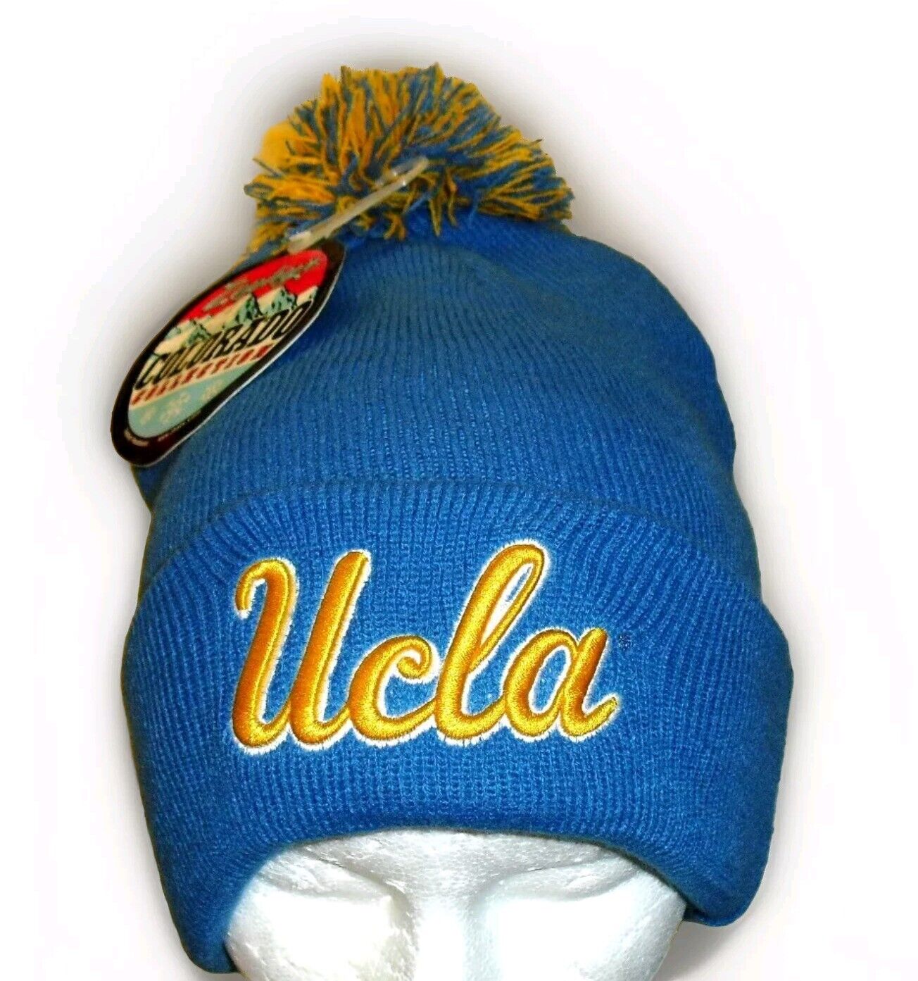 UCLA Bruins University Mens Zephyr Cuffed Cuff Beanie Winter Hat cap New Ncaa