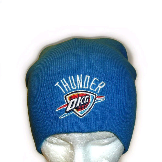 Oklahoma City Thunder Mens Beanie Winter Blue Hat Cap New Nba