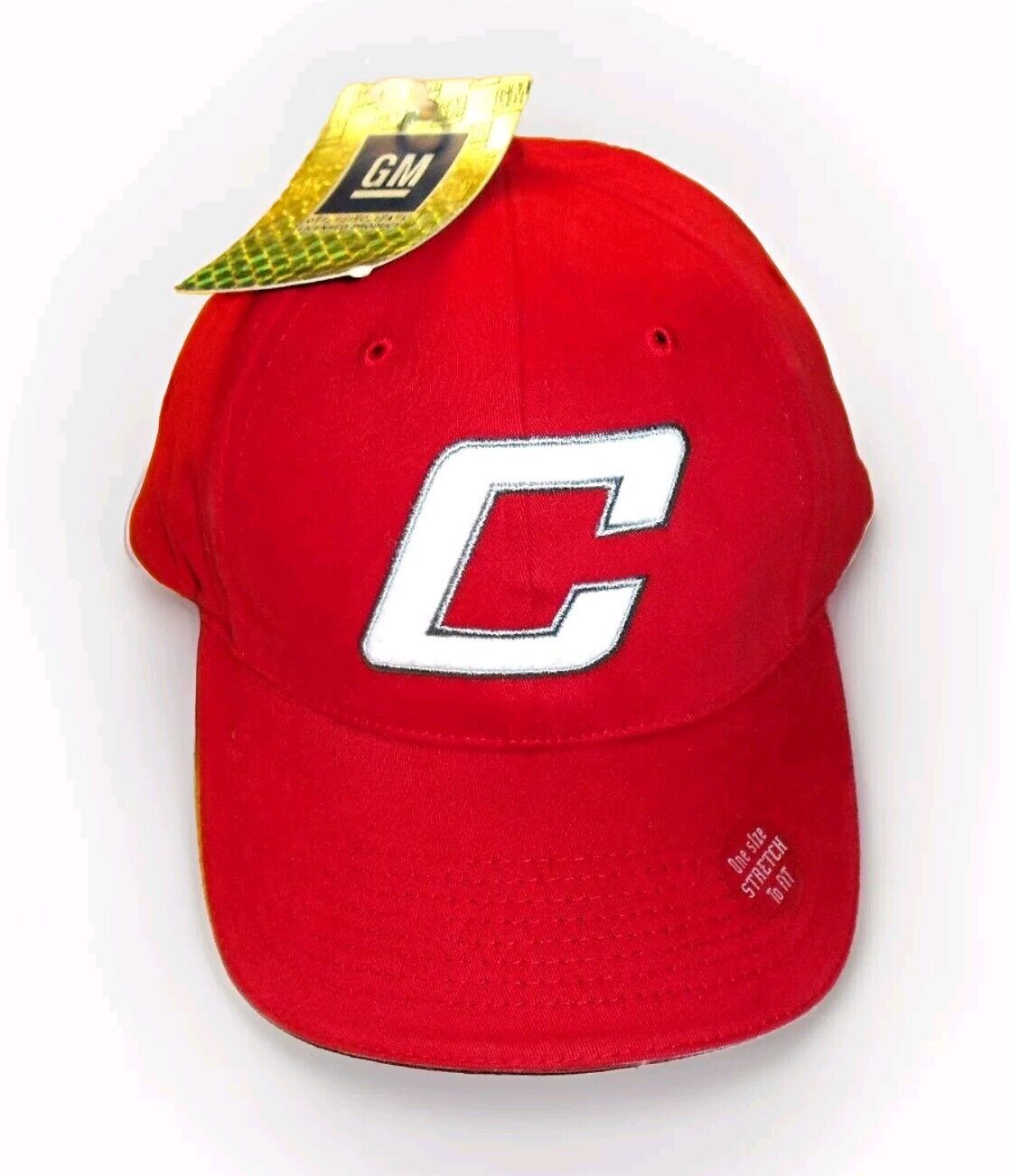 Chevrolet Chevy Racing Mens C Logo Red Stetch Fit One Fit hat Cap Nascar New