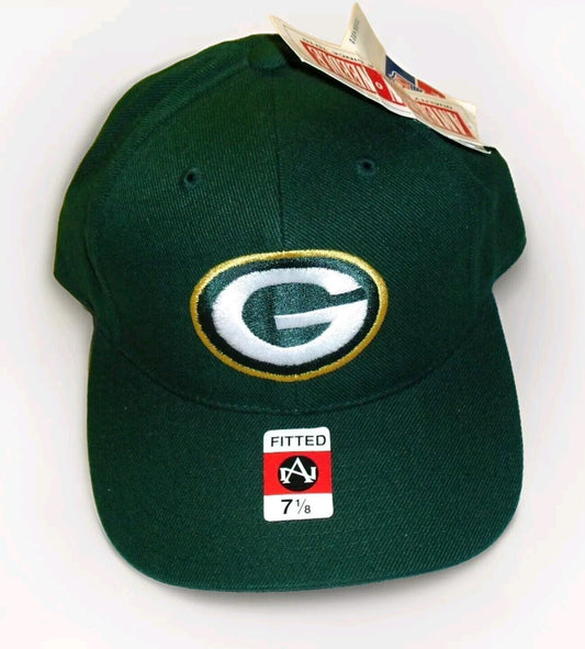 Green Bay Packers Mens Vintage 90s American Needle fitted hat sz. 7 1/8 New Tags