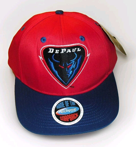 DePaul Blue Demons University Eclipse Mens Snapback hat Cap New Ncaa Red Blue