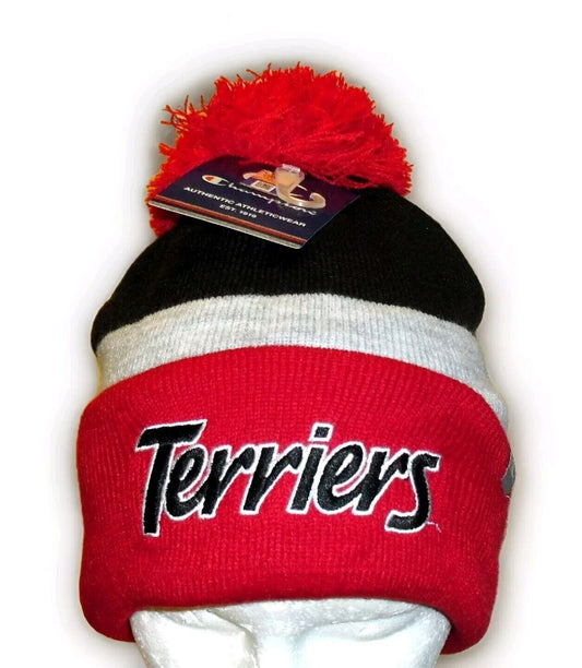 Boston Terriers University Mens Winter hat cap Beanie Champion New Tags