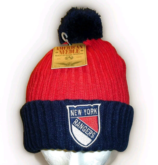 New York Rangers Cuffed American Needle Mens Adult Beanie Winter Hat New Nhl