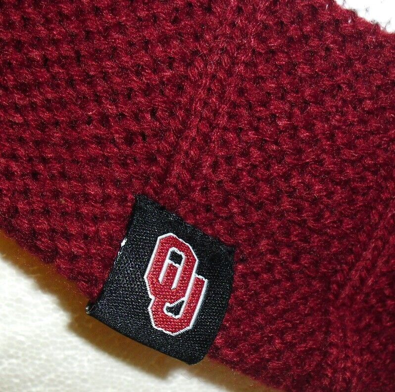 Oklahoma Sooners University Mens Zephyr Bill Beanie Winter Hat Cap New Ncaa