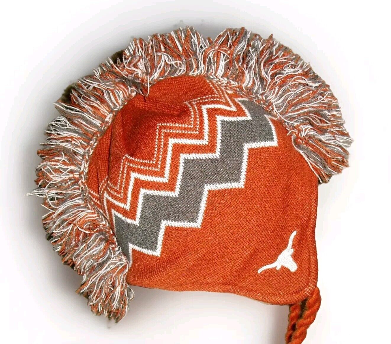 Texas Longhorns Mens Adult Mohawk Style Winter hat Cap Beanie New Ncaa