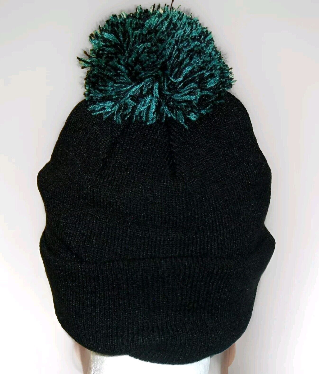 San Jose Sharks Mens Zephyr Adult Black Beanie Pom Cuffed Winter Hat Cap New Nhl