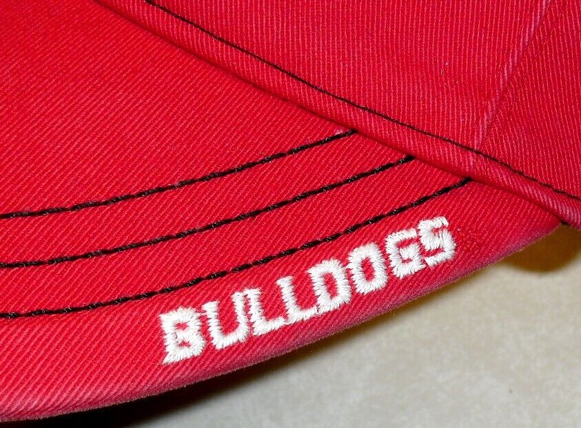 Georgia Bulldogs University Mens Adult Red Visor hat Cap New Ncaa