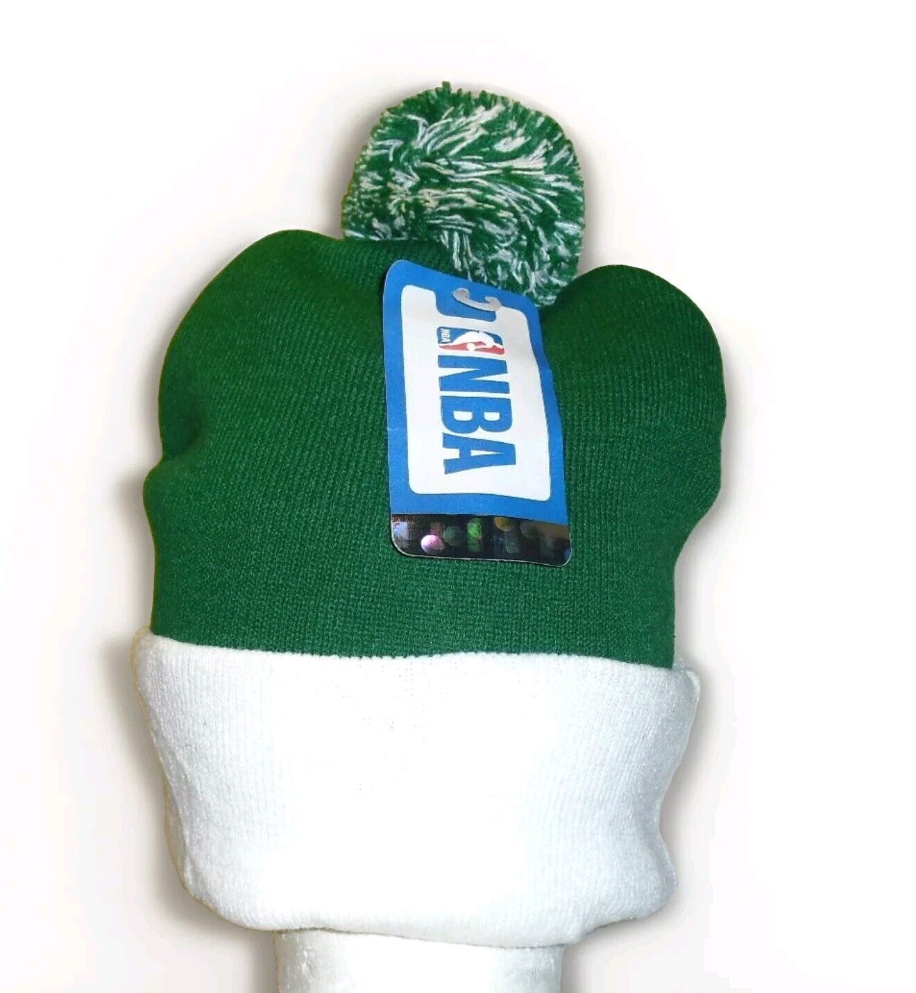 Boston Celtics Mens Adult Green White Beanie Pom Winter Hat Cap New Nba Tags