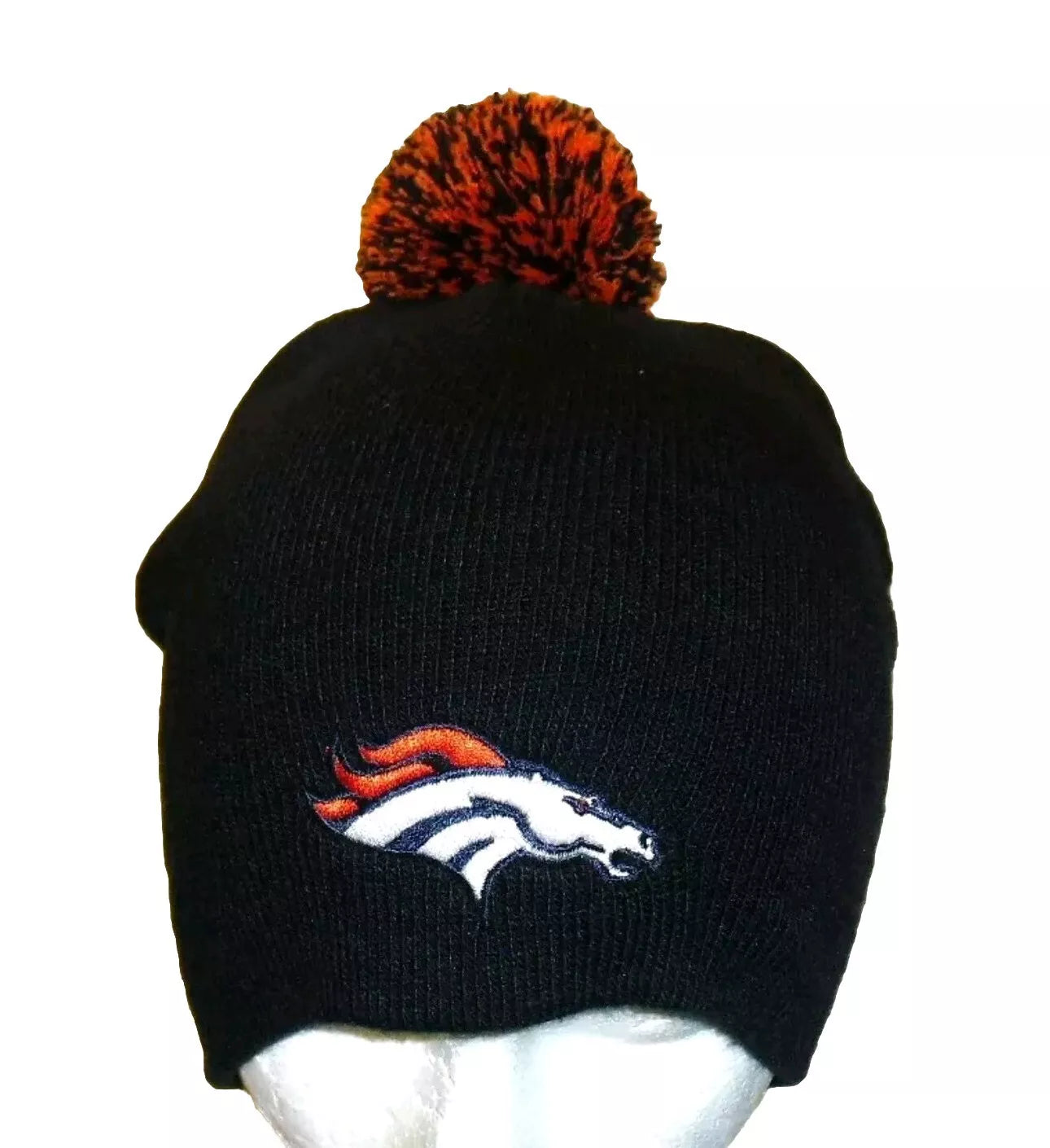 Denver Broncos Mens Adult Pom Beanie Winter Hat Cap New Nfl
