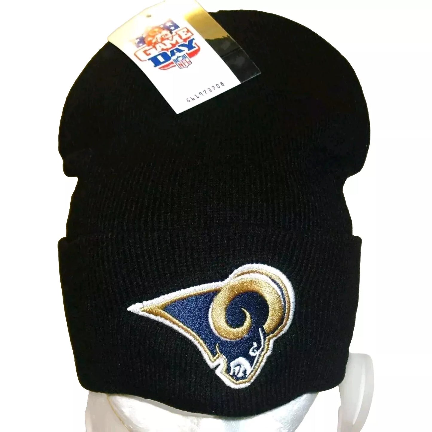 Los Angeles Rams Black Color Mens Adult Cuff Beanie Winter Hat New Nfl