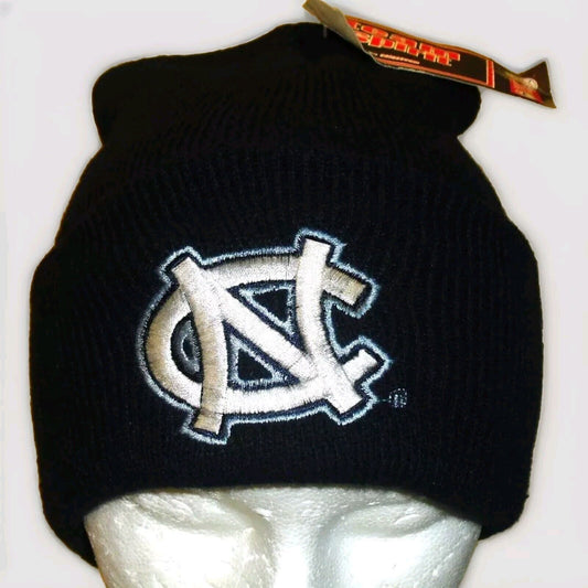 North Carolina Tar Heels Mens Navy Blue Cuffed Beanie Winter Hat Cap New Ncaa