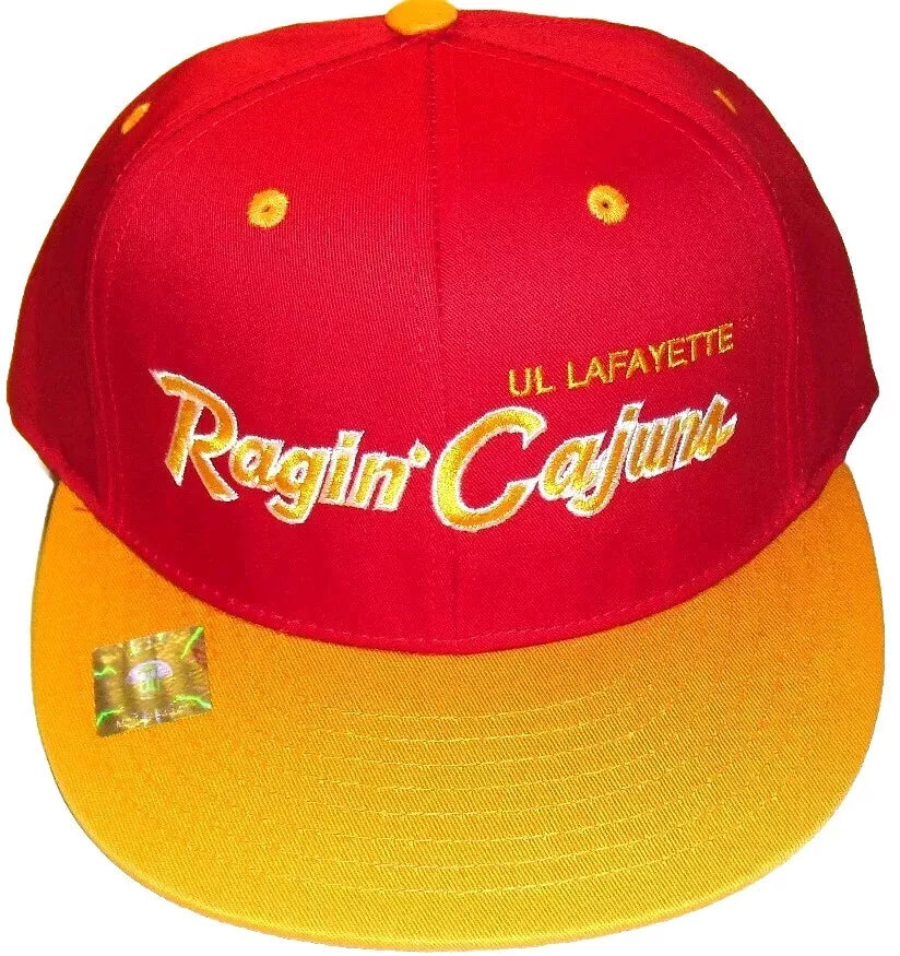 Louisiana Lafayette University Ragin Cajuns Script Logo Snapback hat New Ncaa