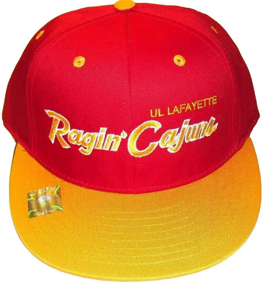 Louisiana Lafayette University Ragin Cajuns Script Logo Snapback hat New Ncaa