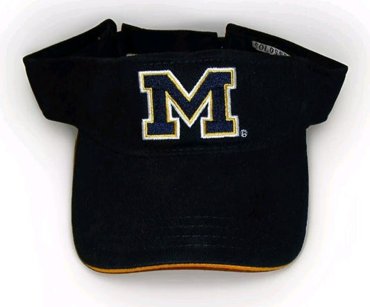 Michigan Wolverines M Logo Colosseum Mens Visor hat cap New Ncaa College