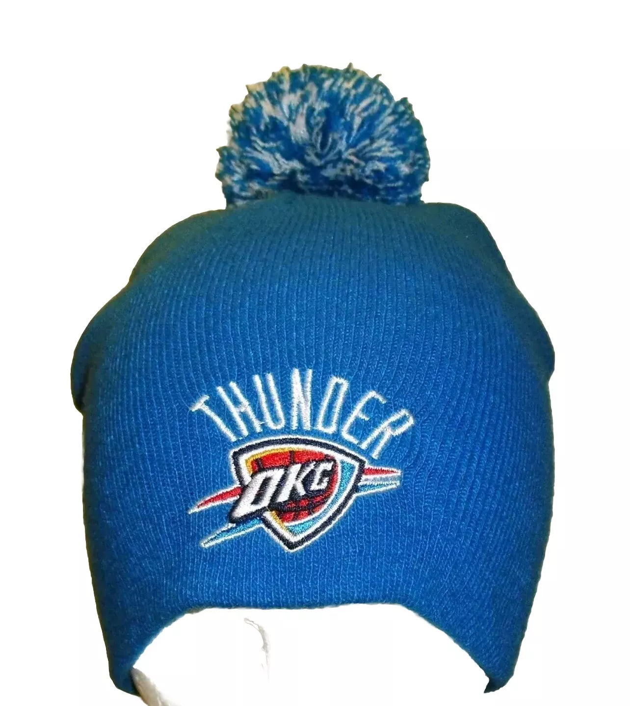 Oklahoma City Thunder Mens Beanie Pom Winter Hat Cap New Nba