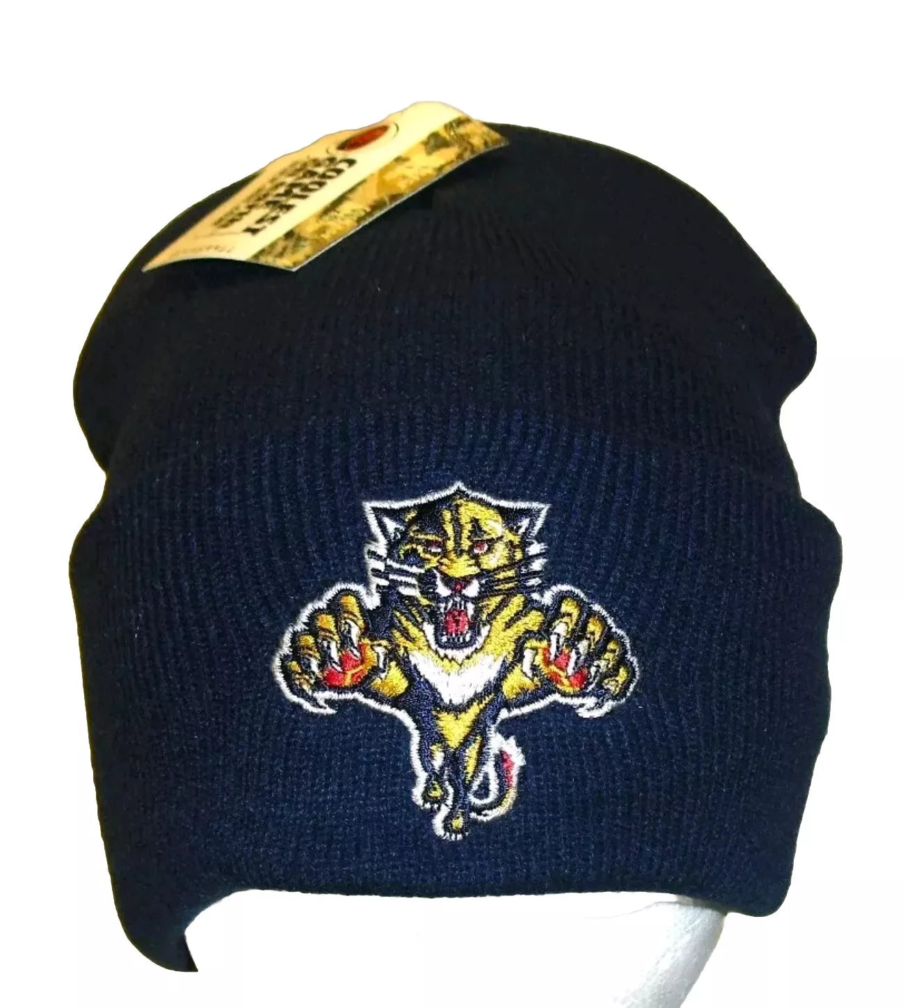 Florida Panthers Logo 7 90s Vintage Cufffed Mens Adult Beanie Winter Hat New Nhl