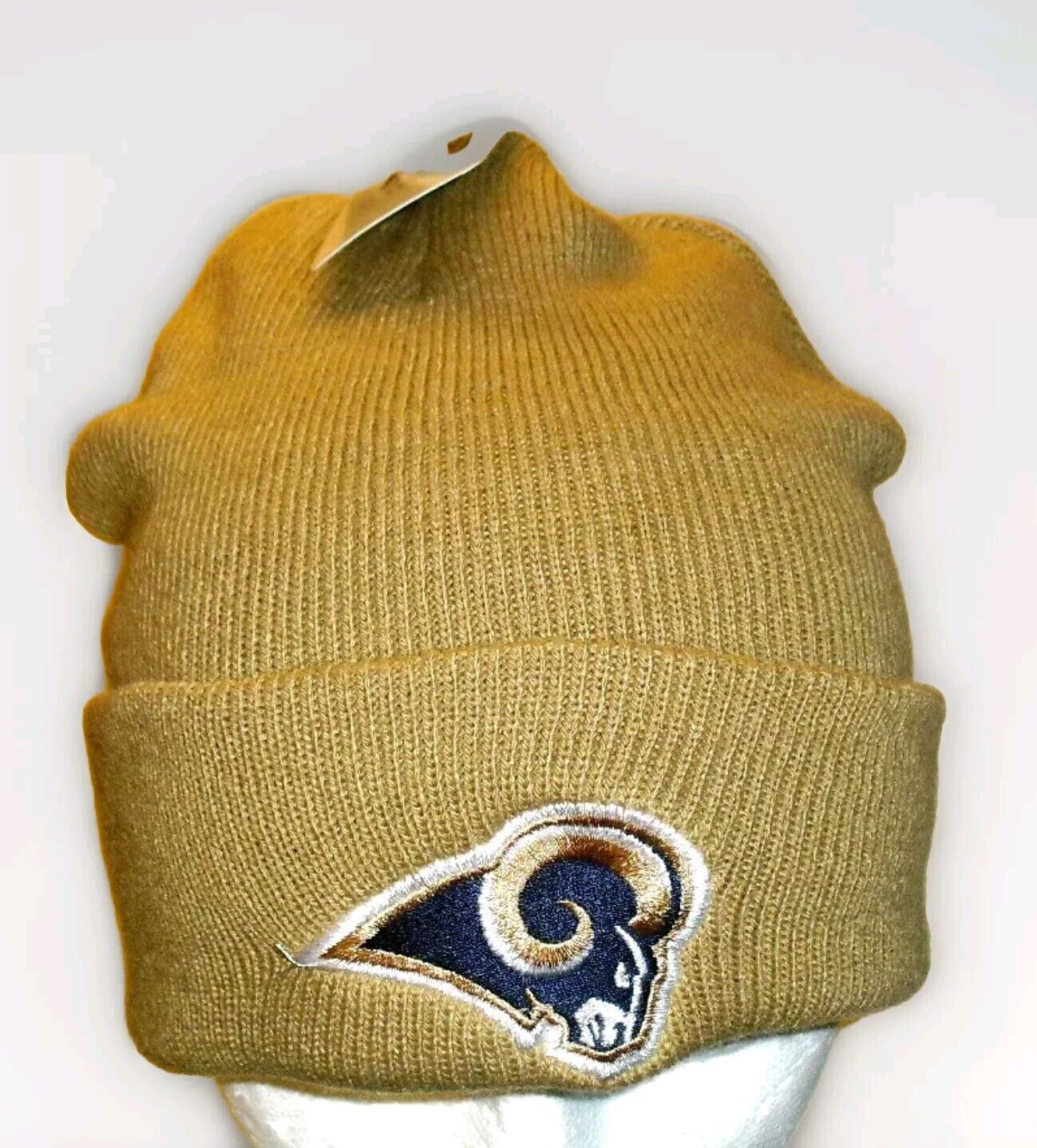 Los Angeles Rams Gold Color Mens Adult Cuff Beanie Winter Hat Cap New Nfl