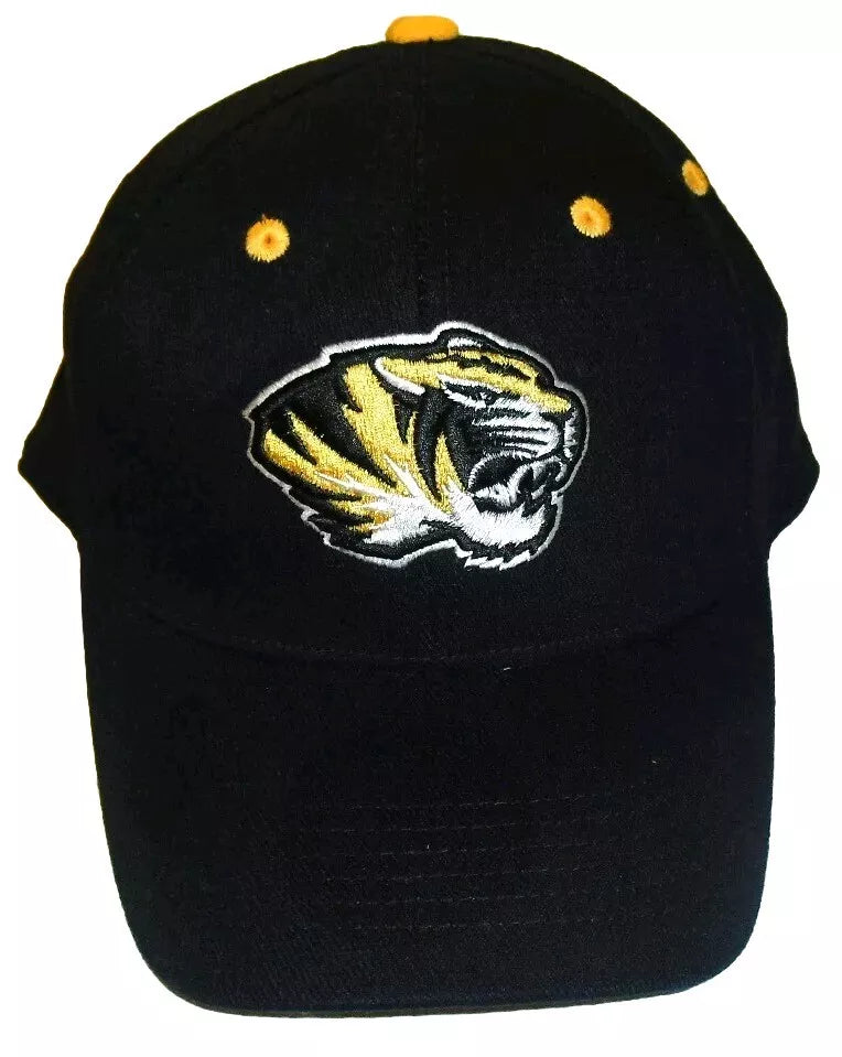 Missouri Tigers Top of the World Mens Black Stretch Fit One Fit hat Cap New Ncaa